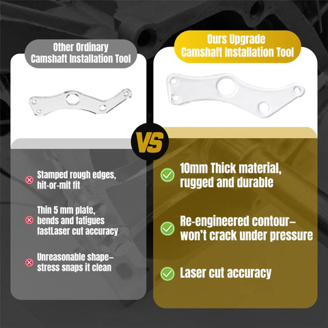 Comparison of ordinary and upgraded Camshaft Installation Tool for GX200 GX160 Predator 212cc, highlighting materials and durability