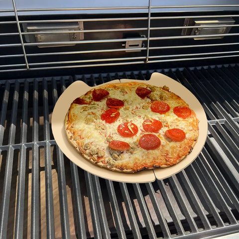 Backyard Pizza Stone Cordierite For Outdoor Ovens And Grills, Fits Solo Stove Pi Prime And Most Ovens, Durable Even Heat Baking Stone