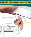Four Pack Sliding Screen Door Roller Assembly With 1-1/4 Inch Concave Nylon Wheels demonstrating installation steps.