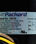 Condenser Fan Motor Replacement For Carrier HC37GE210 1/5 HP 825 RPM 208-230V TE Ball Bearing Direct Replacement label