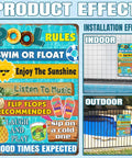 Pool Rules Sign Tin Decor For Beach Home Bar Deck And Backyard 8 By 12 Inch Outdoor Wall Art With Pre Drilled Holes For Easy Hanging