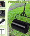Heavy Duty Lawn Roller For Push Or Tow, Water And Sand Filled Garden Drum Roller, Sod And Seeding Roller For Yard