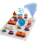 Hands On STEM Electronics Kit For Kids With Snap Together Circuits And Building Blocks That Make Electricity Fun For Ages Six And Up Beginner Friendly Science Toy, white baseboard with colorful modules