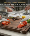 Using Pro Grade Knife Sharpener Rod 13 Inch Carbon Steel Honing Rod For Kitchen Knives Magnetized Sharpening Stick on tomato slices.