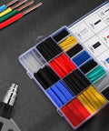 580 Piece Heat Shrink Tubing Kit For Wires Industrial Grade 2 To 1 Shrink Ratio Waterproof Electrical Tape multi-color assortment