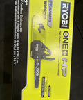 Heavy Duty 18v Brushless Cordless Chainsaw Packin A Smooth 12 Inch Bar And Quick Charge 6ah Battery Kit on bright yellow box.