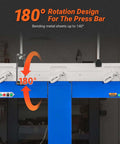180-degree rotation design for Industrial Magnetic Pan And Box Sheet Metal Brake for 20 gauge capacity heavy duty pro grade press brake