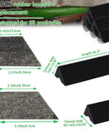 6-piece 8 Foot Pool Table Bumpers Set Of 6 With Cushion Facings For Billiard Rails 8 Corner Pocket Facings Included Premium Grade Rubber