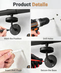 Hella Tough Adjustable Stair Handrail With Custom Cut Industrial Steel Finish Weatherproof Indoor Outdoor Grab Bar installation process steps