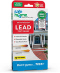 Front view of Lead In Solids Combo Test Kit with 10 DIY Swabs and optional EPA Lab Testing, two in one lead detection, 4 pack.