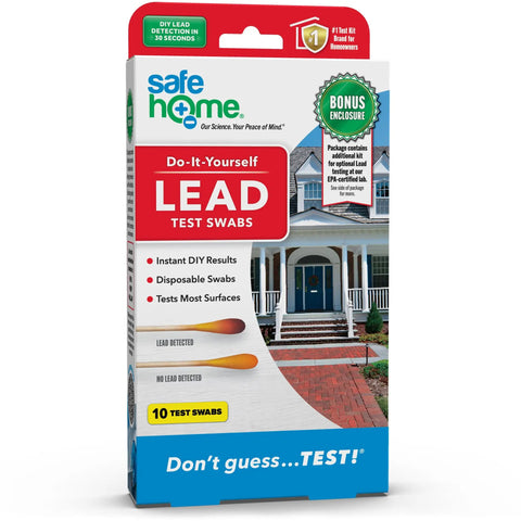 Image of Lead In Solids Combo Test Kit For Homes And Pros With 10 DIY Swabs And Optional EPA Certified Lab Testing Made In The USA For Homeowners And Contractors Two Pack For Quick On Site Screening And Lab Verification box.
