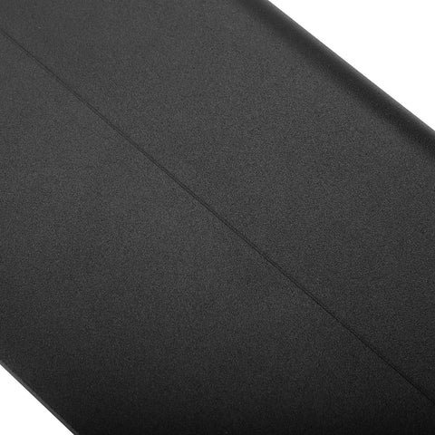 Close-up of powder-coated black finish of Steering Box Brace For Jeep Cherokee XJ 1984 To 2001 Steel Sector Shaft Support.