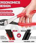 Built Tough Heavy Duty Wire Crimpers And Cutter For 10 To 22 Awg Terminals, ergonomic one-hand design with comfortable grip.