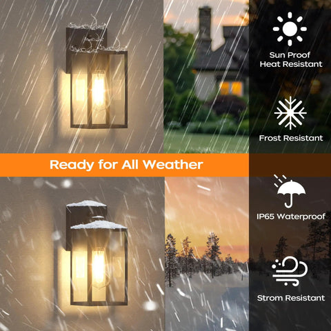 Dusk To Dawn Exterior Wall Sconce With Built In Photo Sensor straight up reliable outdoor porch light for front patio weather tough during rain and snow.