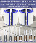 2 Pack Replacement Filters For Air Purifier TP06 HP06 PH01 PH02 TP07 HP07 TP09 HP09 With Cleaning Brush Kit shown with models