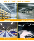 4 Foot LED Vapor Tight Shop Light With Adjustable Power And CCT 7800 Lumens in warehouse, parking garage, gym, and car wash