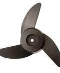 Pro Grade Three Blade Trolling Motor Propeller Kit For 55Lb, 62Lb, And 86Lb Thrust Motors, fiberglass nylon construction, top view
