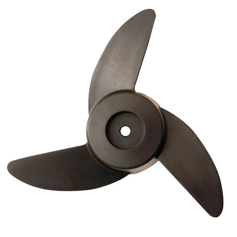 Pro Grade Three Blade Trolling Motor Propeller Kit For 55Lb, 62Lb, And 86Lb Thrust Motors, fiberglass nylon construction, top view