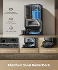 Image of the Beast Mode Vacuum Robot And Mop With 25000Pa Vormax Suction, showcasing auto-empty base and multifunctional PowerDock.