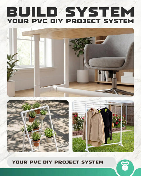 DIY projects using 1/2 Inch PVC Pipe 6 Pack, 17 Inch Long Schedule 40 PVC Tubing for home and greenhouse frames.