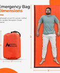 Ultralight Emergency Sleeping Bag Bivy Sack Waterproof Mylar Thermal Reflective Blanket for Hiking Bug Out Bags size details