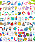 Science Themed Temporary Tattoos 96 Count Pack For Kids Teens Party Supplies Favors Decorations Cute Fun Lab Themed Stickers