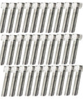 M6x25mm 304 Stainless Steel Hex Socket Cap Head Screws Full Threaded Bulk Kit arranged in rows for heavy duty repairs.