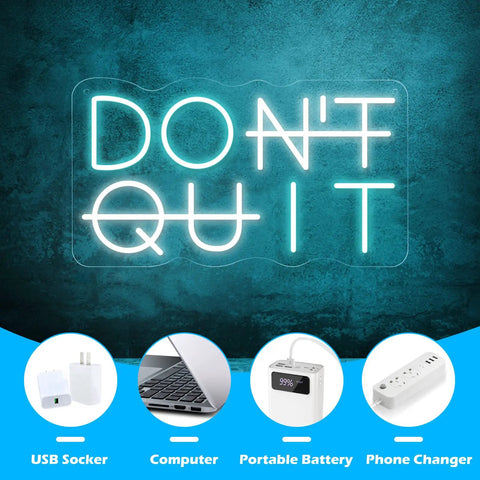 DO IT LED Neon Sign For Wall Decor USB Powered Switch Neon Lights For Office Gym Man Cave And Gaming Room Vibe