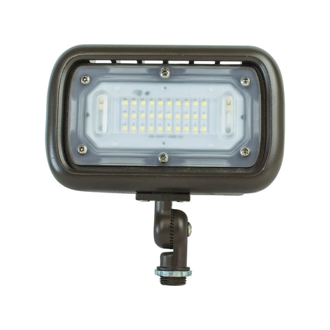 Front view of Two Pack LED Wall Wash Flood Light Set Outdoor 30W Die Cast Aluminum Bronze Weatherproof Landscape Lighting