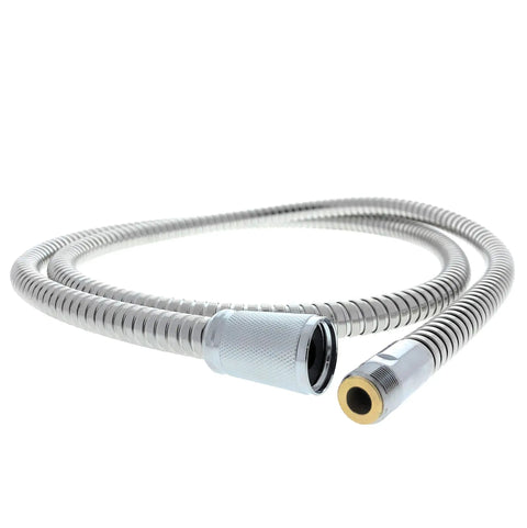 Pull Out Replacement Shower Hose 59 Inch Chrome Finish No-Fuss Easy Fit For Grohe Hand Shower Faucets Compatible With Ladylux EuroPlus