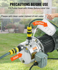 Beefy Three Quarter HP SUS304 Stainless Shallow Well Jet Pump 115V 18.5 GPM 131 Ft Head For Garden Irrigation setup guide