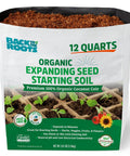 Organic Seed Starting Block Expands to 12 Quarts, All Purpose Potting Mix For Veggies Herbs And Flowers package front view