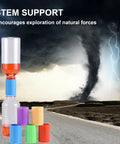 24 Piece Tornado Bottle Connector Set With Vortex Tubes In Four Colors For 2 Liter Bottles A Hands On Classroom And Home Science Toy