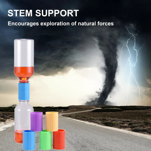 24 Piece Tornado Bottle Connector Set With Vortex Tubes In Four Colors For 2 Liter Bottles A Hands On Classroom And Home Science Toy