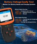 OBD2 Car Diagnostic Scanner Tool For All Cars 1996 And Later Read And Clear Check Engine Codes, checks battery voltage display.
