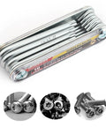 Heavy Duty Folding Torx Star Key Set With Tamper Resistant Security Design Crafted From Premium Chrome Vanadium Steel in compact arrangement.