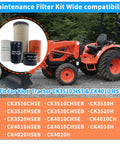 Must Have All In One Maintenance Filter Kit For Oil, Fuel, Air, Hydraulic And HST For Compact Tractors CK3510 HST CK4010 HST