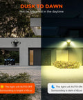 4000LM LED Security Flood Light With Motion Sensor For Outdoor Use 40W 350W Equivalent IP65 Waterproof 5000K Daylight White