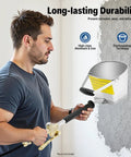 Heavy Duty Pneumatic Cement Spray Gun For Walls Features Four Precision Nozzles, showcasing durable aluminum design in use.