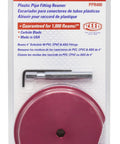 PPR400 Clean Ream Extreme Pipe Reamer for 4 Inch SCH 40 PVC CPVC and ABS Fittings with 3/8 Inch Hex Shaft Aluminum Body