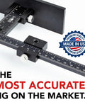 Cabinet Hardware Jig With Patent Pending True Calibration And Laser Engraved Rulers For Most Accurate Knob And Pull Placement
