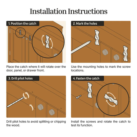 Built Like A Tank Cast Iron Turn Button Door Catch Pair For Flush Doors And Shutters Heavy Duty Furniture Hardware Solid Build Drawer Latch No Sweat Setup
