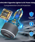 Starlink Mini Automotive Adapter With Three In One Build Featuring Dual Usb C Ports And Ten Foot Dc Power Cord delivers comprehensive circuit protection.