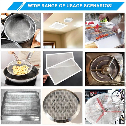Built To Last Heavy Duty Stainless Steel Mesh Screen 20 Mesh 304 Rust Resistant Fine Wire Roll for various uses