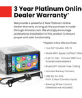 BCP62 RC Car Stereo with Apple CarPlay and Bluetooth 6.2 Inch Capacitive Touchscreen Double Din AM FM Radio USB, backup camera