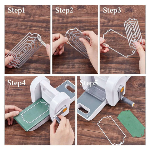 Five Set Of Thirty Six Bookmark Die Cuts And Tag Dies With Embossing Stencils For Scrapbooking Card Making And DIY Crafts