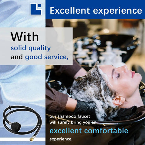 Salon experience with Shampoo Bowl Faucet Vacuum Breaker Kit With Sprayer And Hose For Your Salon Sink Pro Grade Easy Install