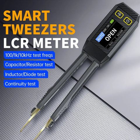 Digital SMD Tweezers ESR Meter Handheld Multimeter For Capacitor Resistor And Diode Testing PCB Repair Troubleshooting And Precise Component Verification