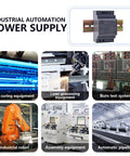 Ultra Compact 24V 2.5A 60W Industrial DIN Rail Power Supply With Wide 85 to 264 Volt AC Input and 277 Volt AC Compatibility