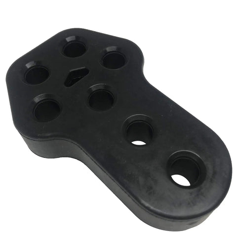 Exhaust Hanger Muffler Bushing Mount Bracket Insulator Universal Rubber 12mm ID 7 Holes Heavy Duty EPDM for Cars SUVs black.